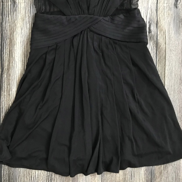 BCBGMAXAZRIA Black Sheer Mesh Short Mini Dress XS - Picture 6 of 8